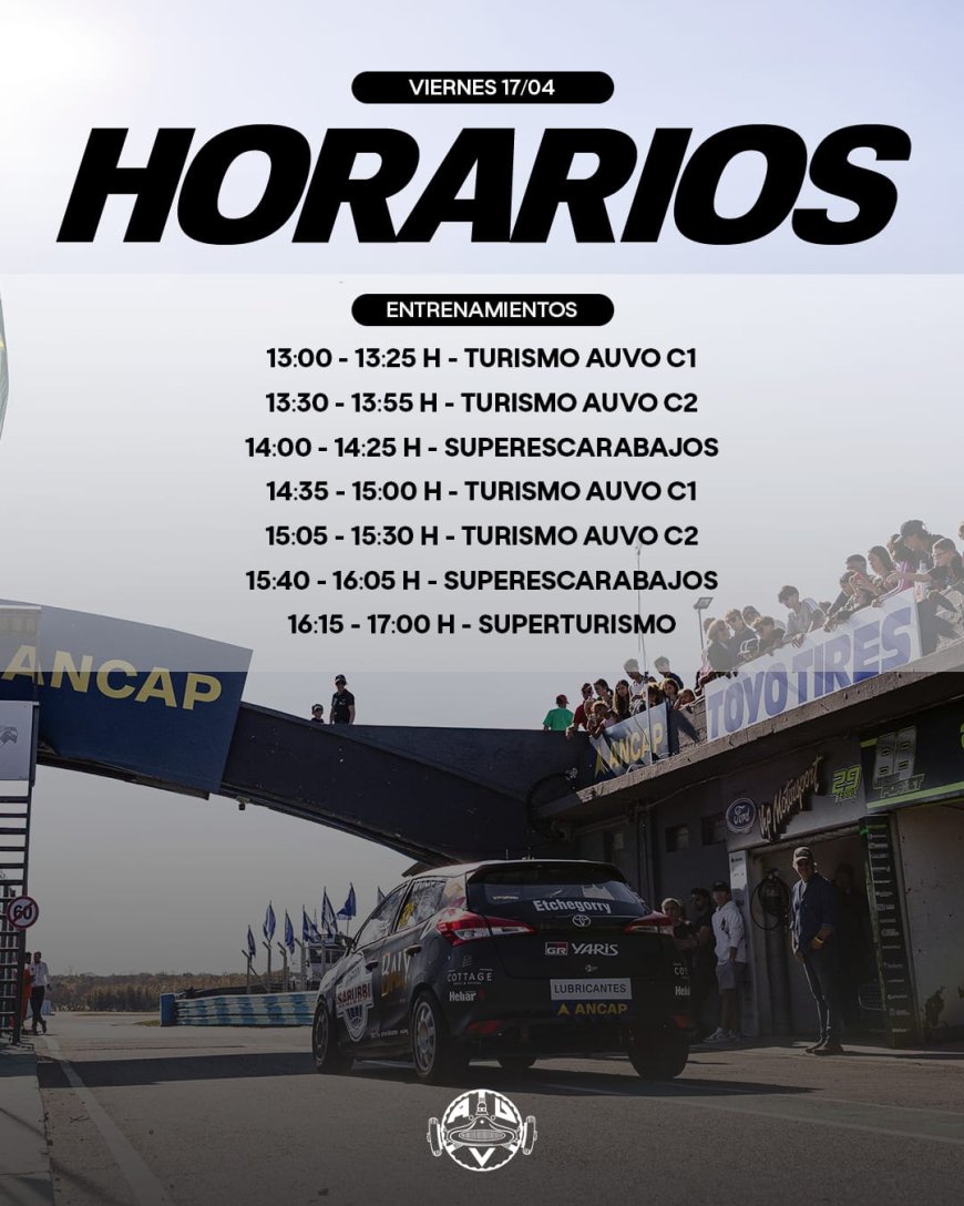 Cronograma de Entrenamientos: Viernes 17/04